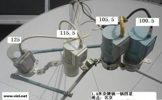 亚卫烧友收藏常见的一锅多星安装角度图集(附标注)